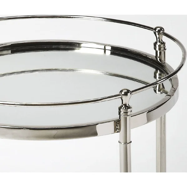 Butler Crosby Metal & Mirror End Table