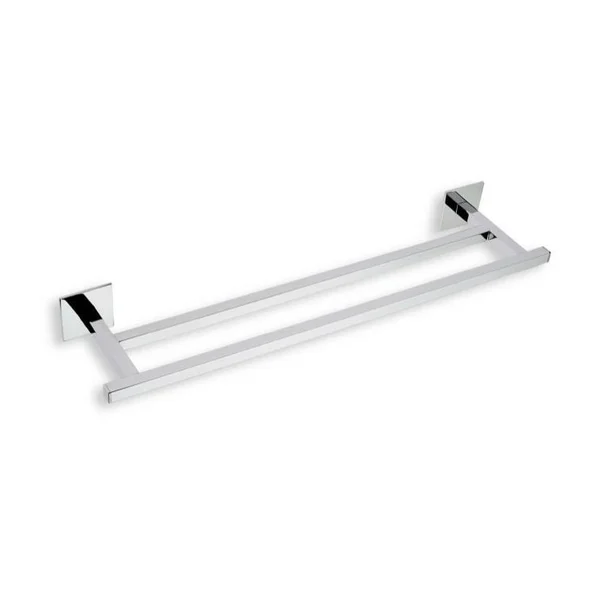 Nameeks Urania U06.2-08 Wall Mounted 12x22 Double Towel Bar - Chrome