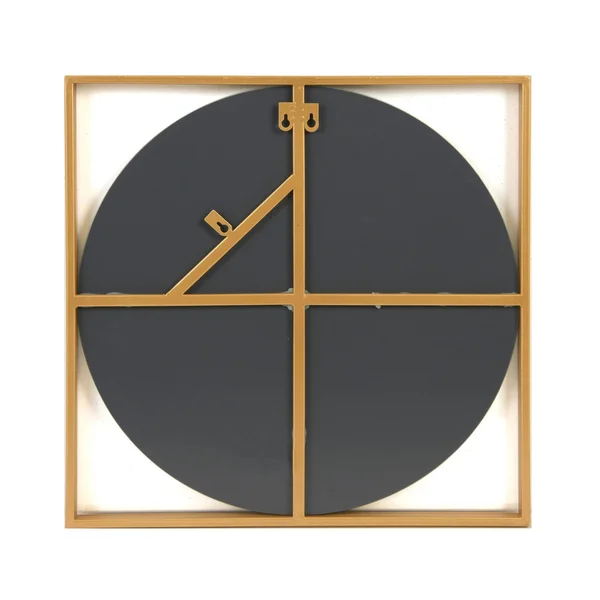 Creative Co-op Square Metal Floating Wall Mirror, Gold Finish