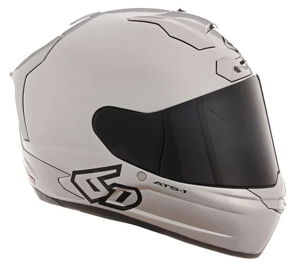 6D ATS-1R Solid Gloss Silver Helmet - Size: Xs