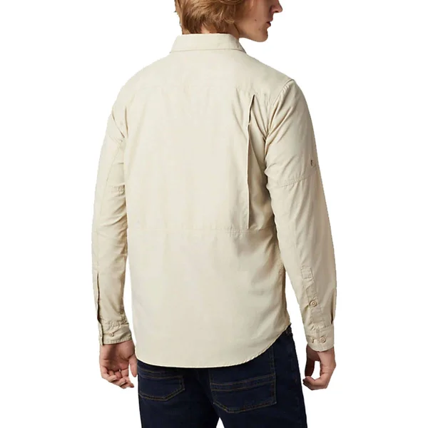 Columbia Men's Silver Ridge 2.0 Long Sleeve Shirt, Fossil, XXL