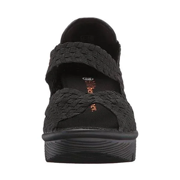 Bernie Mev Women's Halle Wedge Pump, Black, 38 EU/7.5-8 M US