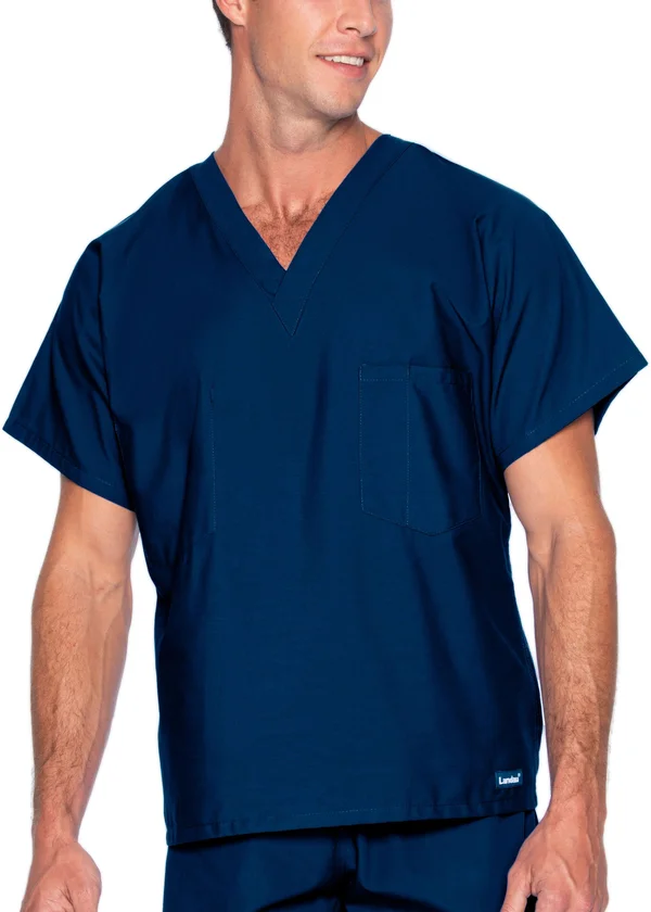 Landau Unisex Reversible Scrub Set Medium Navy (Blue)
