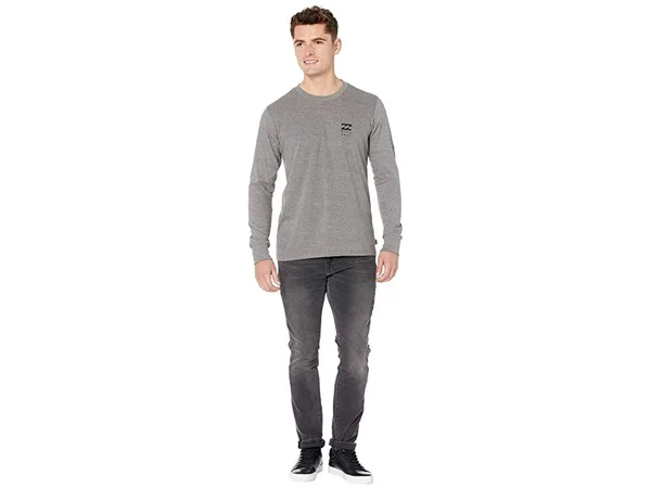 Billabong Men's Unity Long Sleeve T-Shirt, Small, Dark Grey Heather