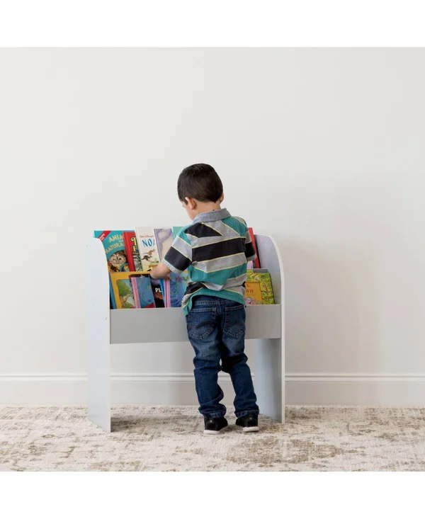 Iris USA 595900 KBS-2 Kid's Wooden Bookshelf, White