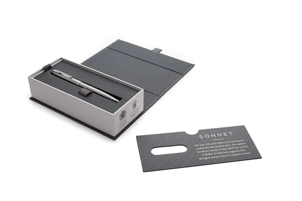 Parker Sonnet Ballpoint Pen - Stainless Steel Chrome Trim