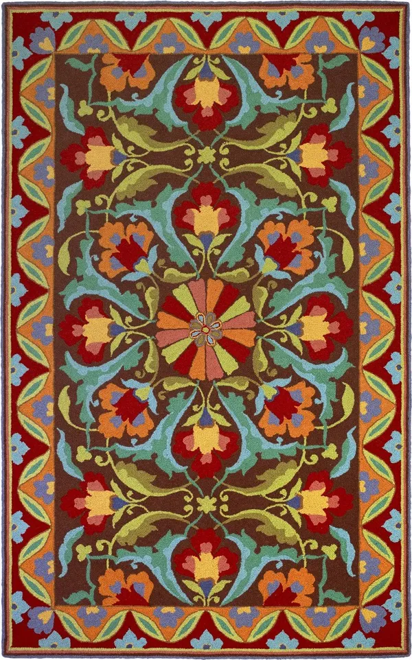 Company C Porcelain 18700 Mocha 5& x 8& Area Rug