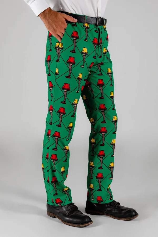 The Fragile - Christmas Dress Pants, Size 30, Multicolor, Shinesty