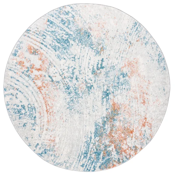 Safavieh Tulum Rug Collection TUL237A - Ivory - Dark Blue - 6' x 9'