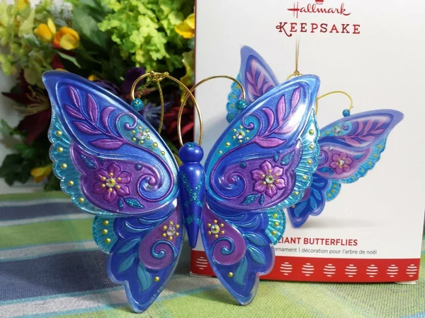 Hallmark Brilliant Butterflies Ornament - 4.3 x 4.4 x 0.6 inches
