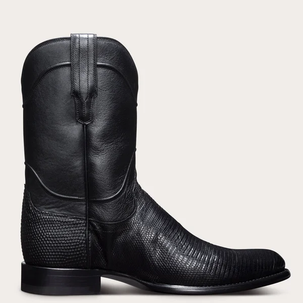 Tecovas - Men's Lizard Roper Boot, Black 11.5 D-Average