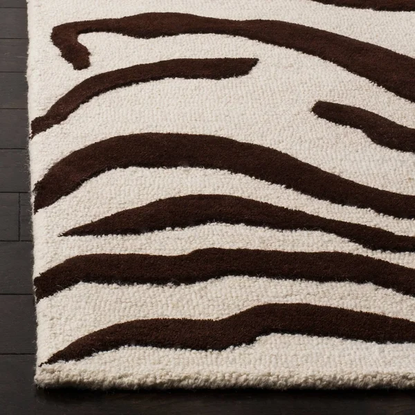 Safavieh Cambridge Ivory & Brown 4& x 6& Rug
