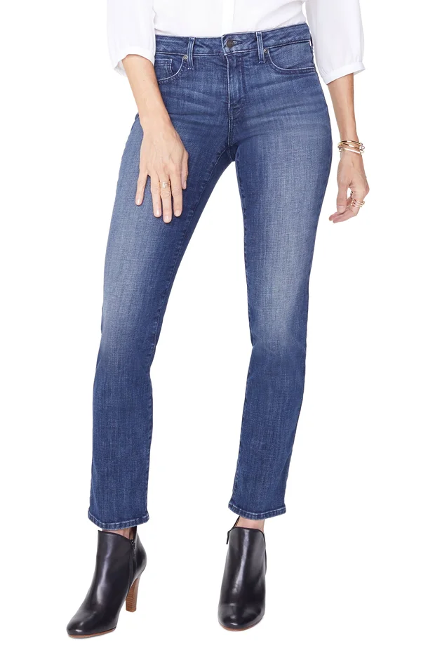 Nydj Womens Sheri Slim Fit Jeans - Blue, 18, Women's
