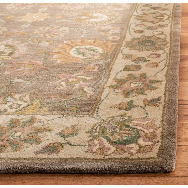 Safavieh Heritage HG343A Area Rug - Green/Gold - Size: 5& x 8&