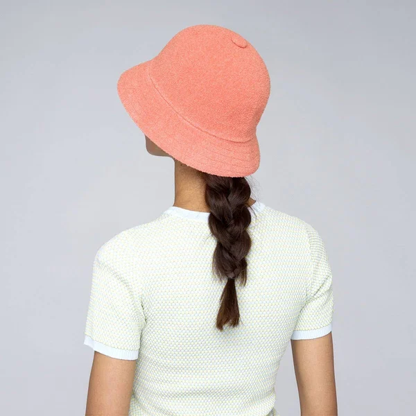 Kangol Bermuda Casual Bucket Hat, Size: L, Peach Pink