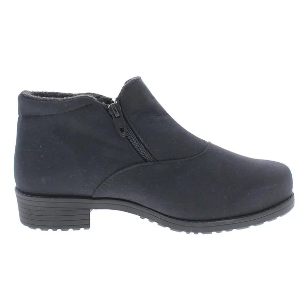 Toe Warmers Loren Womens Suede C Ankle Boots - Black