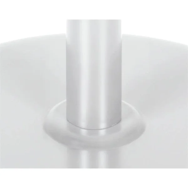 Regency Via 30x22 Round Platter Base Table- Beige/Chrome