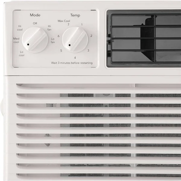 Frigidaire 6, 000 BTU 115V Window-Mounted Mini-Compact Air Conditioner with Controls, White