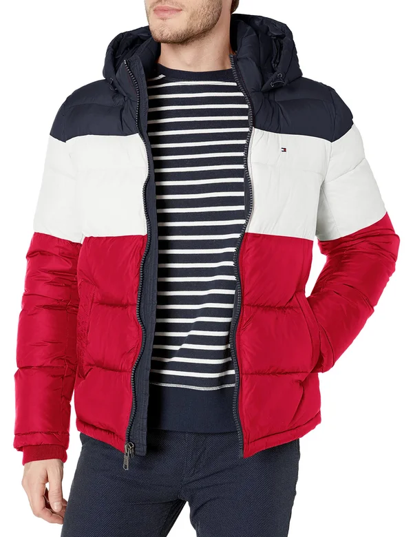 Tommy Hilfiger Men's Hooded Puffer Jacket