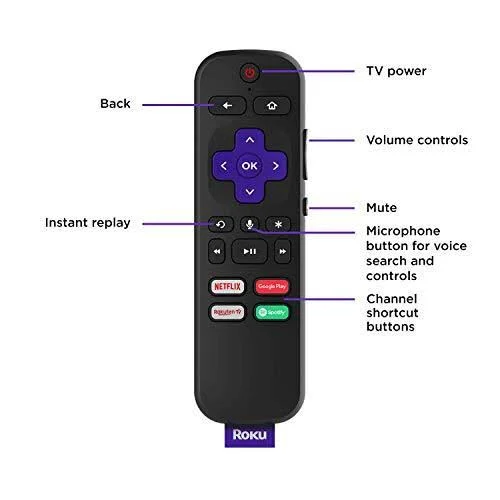 Roku Streaming Stick+ - HD/4K/HDR Streaming Media Player, Black