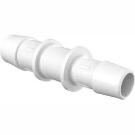 Eldon James 5/8x22 to 1/2x22 Barbed Reduction Coupler - White Nylon