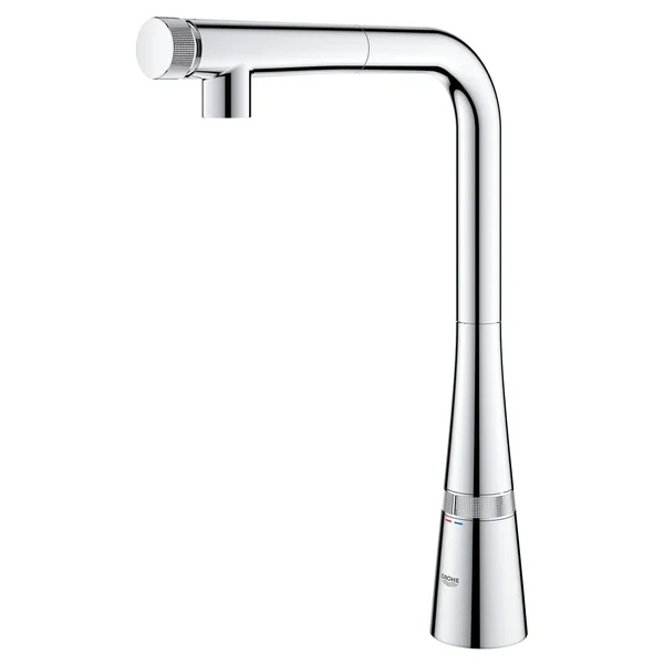 Grohe 31559002 Ladylux SmartControl Pull-Out Dual Spray Kitchen Faucet, Starlight Chrome