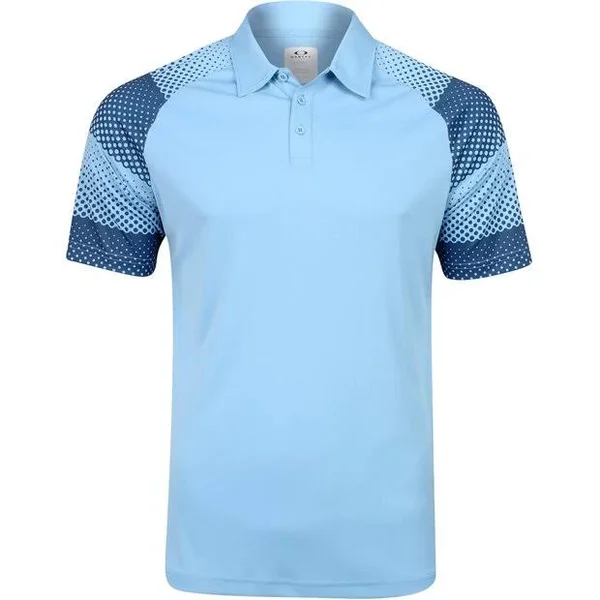 Oakley Dot Sleeves Polo - Men's Aviator Blue Small FOA400519-6VB-S