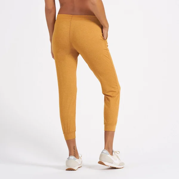 Women's Performance Jogger by Vuori, Xxs, Yellow/Gold, Flax Heather, Cozy, Relaxed Fit, Softest Premium Stretch Fabric, V