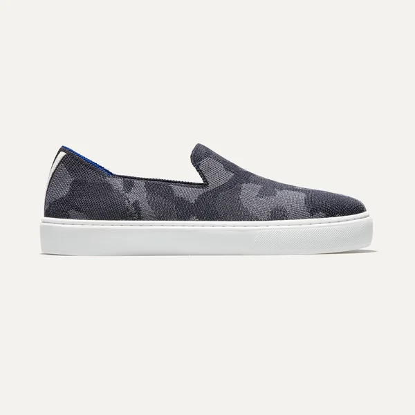Rothy&s Grey Slip-On Sneakers - Grey Camo, Size 11