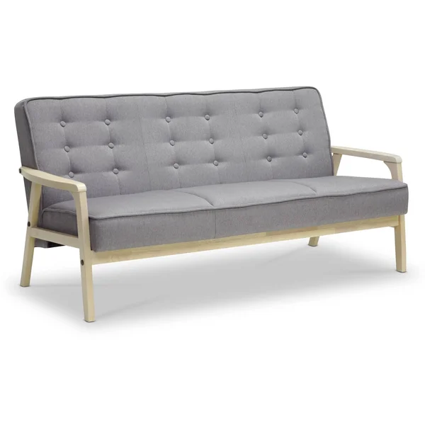 Baxton Studio Mid, Century Timor Sofa, Gray