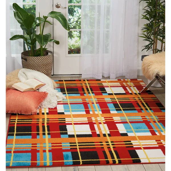 Nourison OKD01 Oakdale Red Area Rug - 4&x6&