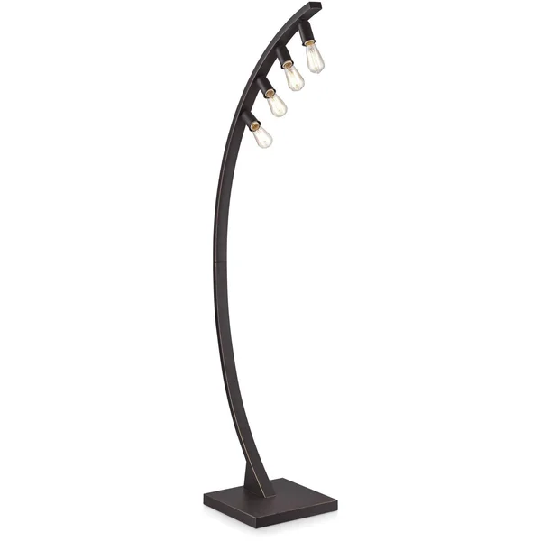 Franklin Iron Works Arcos Bronze Arch Floor Lamp