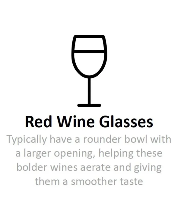Martha Stewart Collection Red Wine Glasses, Set of 4, Size: One size, Clear