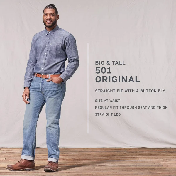 Levi&s Men's 501 Original Shrink-to-Fit Jeans