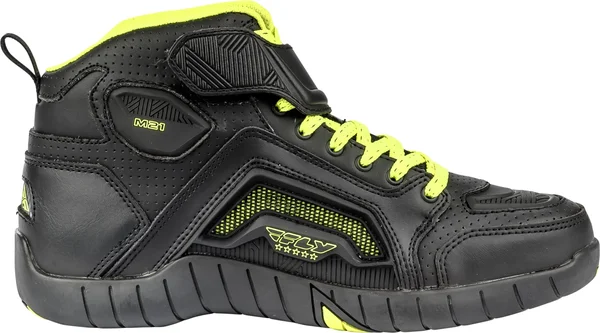 Fly Racing M21 Shoes (11, Black/Hi-Vis)