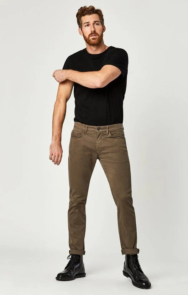 Mavi Men's Zach Straight Leg in Morel Sateen Twill - Men's Jeans