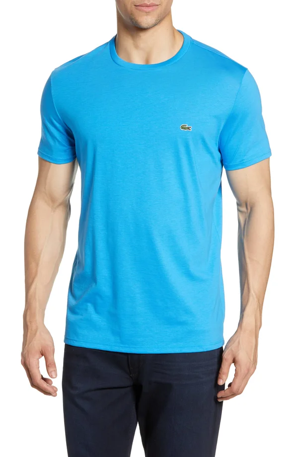 Lacoste Men's Crew-Neck Pima Cotton T-Shirt - Blue 3XL