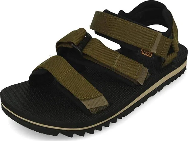 Men's Teva Cross Strap Trail Hiking Sandal - Adult, Size: 10 M, Dark Olive
