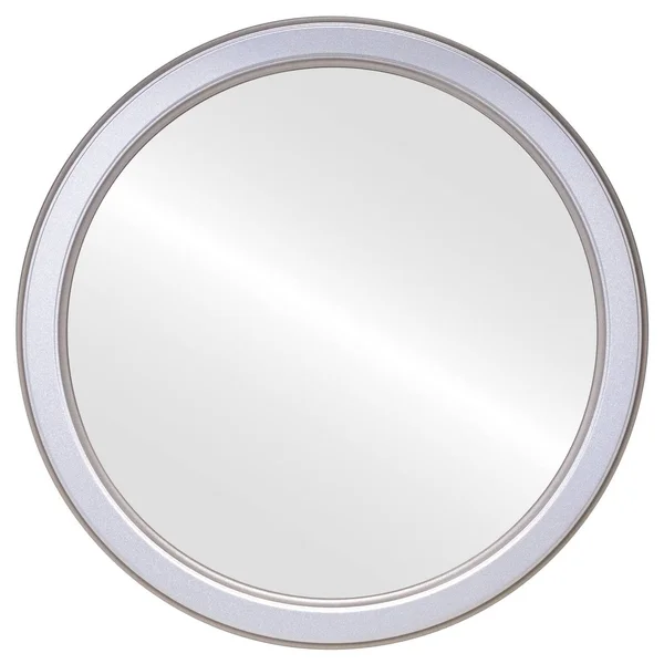 Toronto Framed Round Mirror - Silver Spray