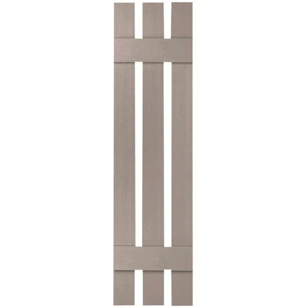 12x22W x 47x22H Lifetime Vinyl, Standard Three Board Spaced, Board-n-Batten Shutters, w/Installation Shutter-Lok&s & Matchin