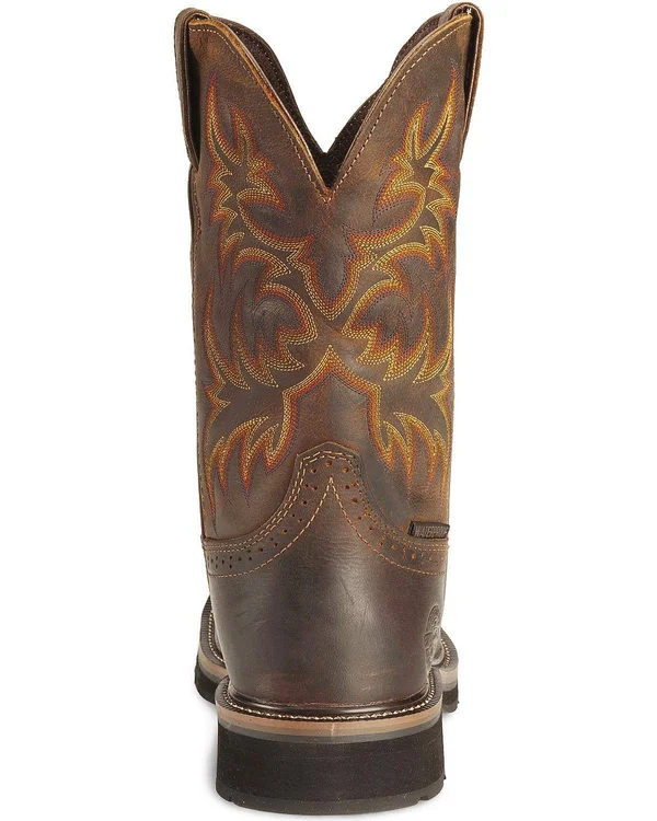 Justin Boots: Men's Steel Toe WK4690 Waterproof Stampede Work Boots