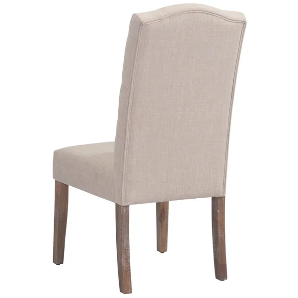 Lucian Button Tufted Side Chair- Set of 2 - Grey, One Size
