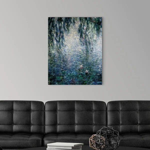 Morning with Weeping Willows - Canvas Wall Art, 24x30, Great Big Canvas