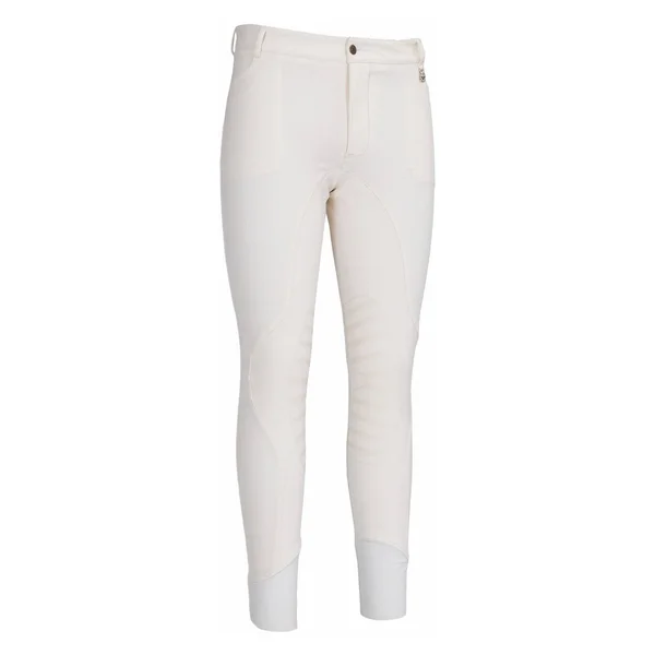 TuffRider Men's Ingate Knee Patch Breeches - 40, White