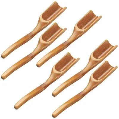 Loon Peak Natural Bamboo Tea Spoon Accessories Kung Fu Tea Spade Natural Bamboo Wood Spoons for Scooping Coffee Powder - Tea, Salt