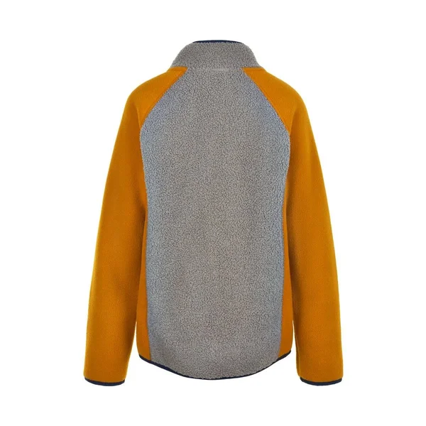 Color Kids Kids Fleece Jacket Yellow-grey - Kids Fleece Jacket, Size 110 - Color Honey Ginger