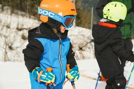 POC POCito Auric Cut Spin Helmet Fluorescent Orange MLG