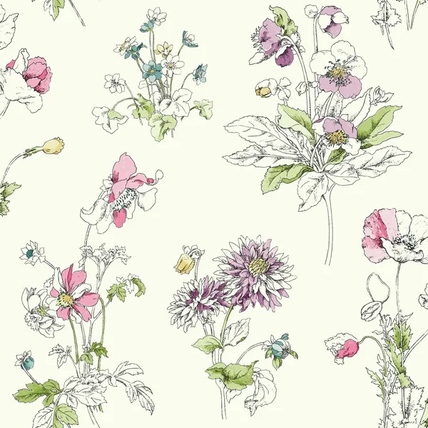 York Wallcoverings GP5947 Waverly Meadow in Bloom Wallpaper