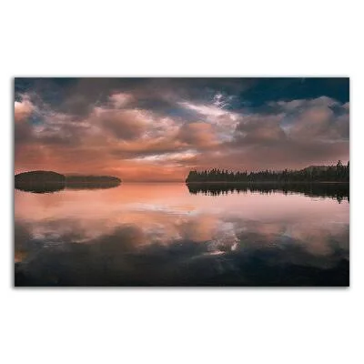Western Sunset by Vladimir Kostka - Wrapped Canvas Print Millwood Pines Size: 15x22 H x 24x22 W x 1.5x22 D