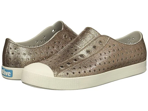 Native Shoes Women's Jefferson Bling - Metal Bling, Shell White - 9